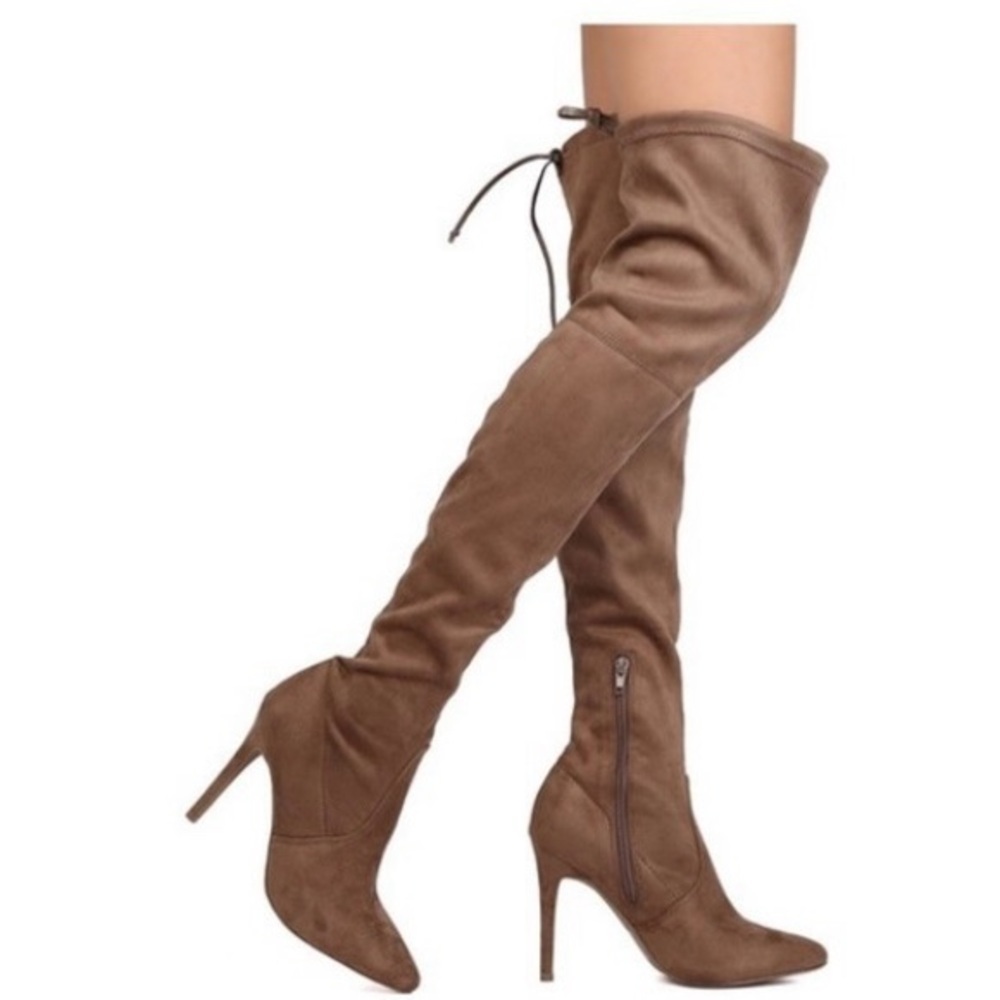 Aldo Asteille Over the Knee Brown Suede Boots New with Box Size 8.5